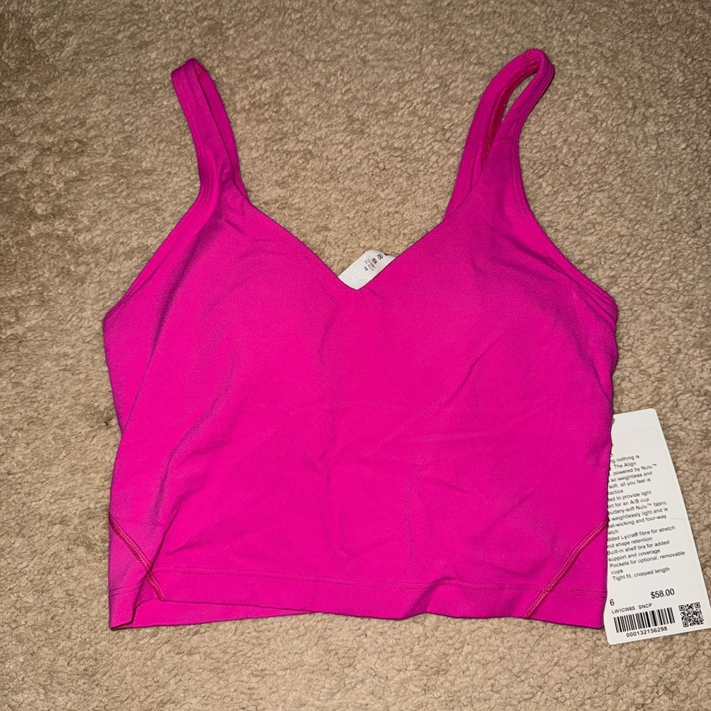 Lululemon align tank NWT sonic pink